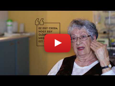 Idős hölgy páciens